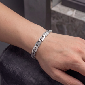 Alternative view of Silver Matte Turkey Designer Bracelet