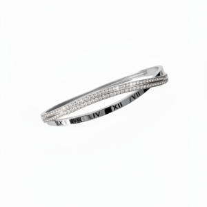Alternative view of Roman Twin Layered Stone Studded Kada