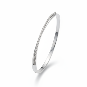 Sleek Single Line CZ Kada