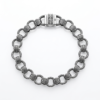 Silver Indo Embroidered Link Bracelet