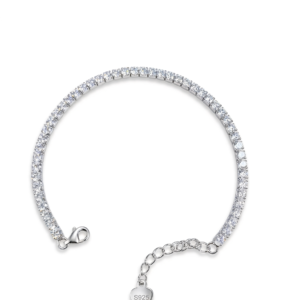 Viral Silver Tennis Cz Bracelet
