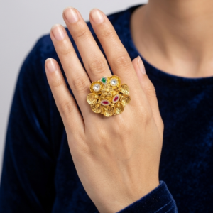 Alternative view of Silver 925 Designer Antique Cocktail Ring