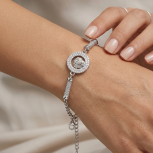 Alternative view of Silver Bold Lion Fusion Bracelet