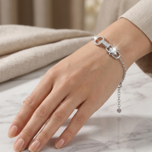 Alternative view of Silver Elegance Italian CZ Bracelet