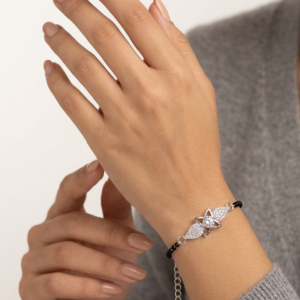 Alternative view of Silver Floral Mangalsutra Bracelet