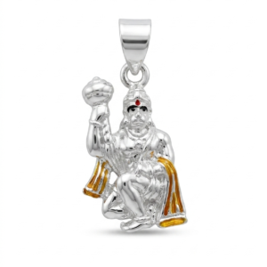Silver BIG Hanuman ji 3D Hollow Pendant
