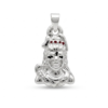 Silver Shivji Enamel 3D Hollow Pendant