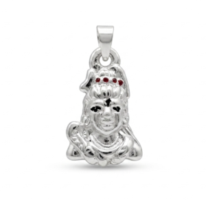 Silver Shivji Enamel 3D Hollow Pendant