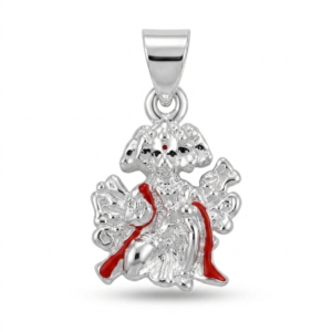 Alternative view of Silver 5 - Mukhi Hanuman 3D Hollow Pendant