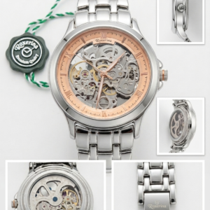 Silver 925 Renaissance Automatic Skeleton Watch For Men