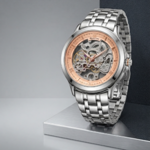 Alternative view of Silver 925 Renaissance Automatic Skeleton Watch For Men