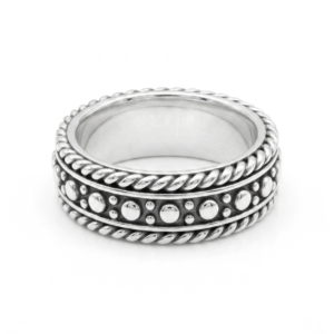 Alternative view of Beaded & Rope – Vintage Textured Band