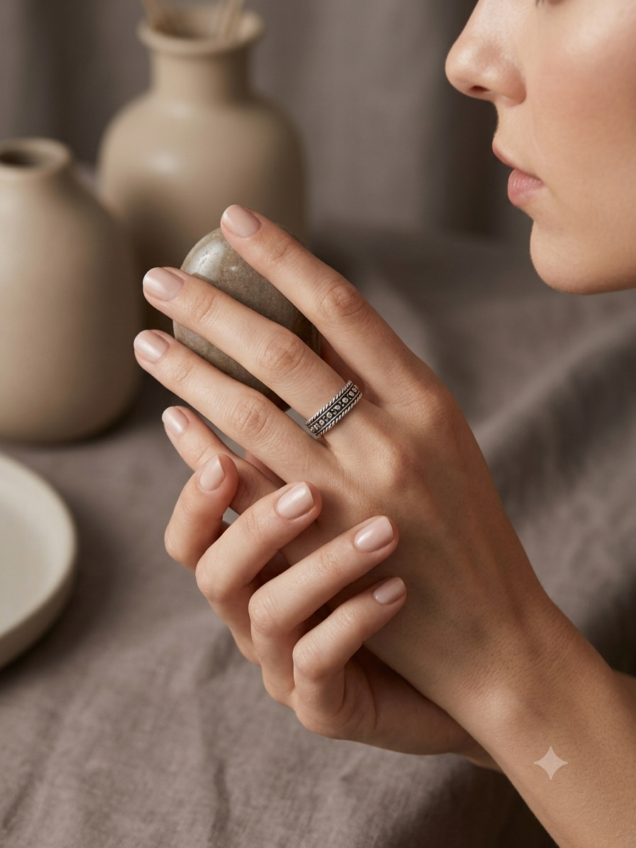 Beaded & Rope – Vintage Textured Band