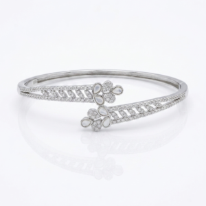 Silver Empress Flora Mother-of-Pearl Kada