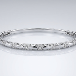 Silver Aura Marquise Pavé Kada