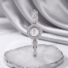 Silver H&I Mother-of-Pearl Quartz Cz Watch