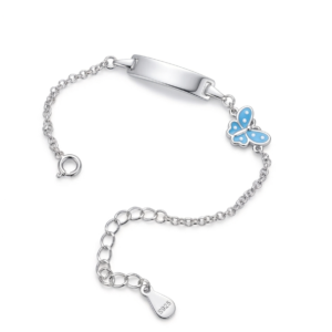 Silver The Little Butterfly Engravable Bracelet