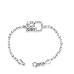 Silver Ball Chain Kids' Mickey Mouse Charm Bracelet