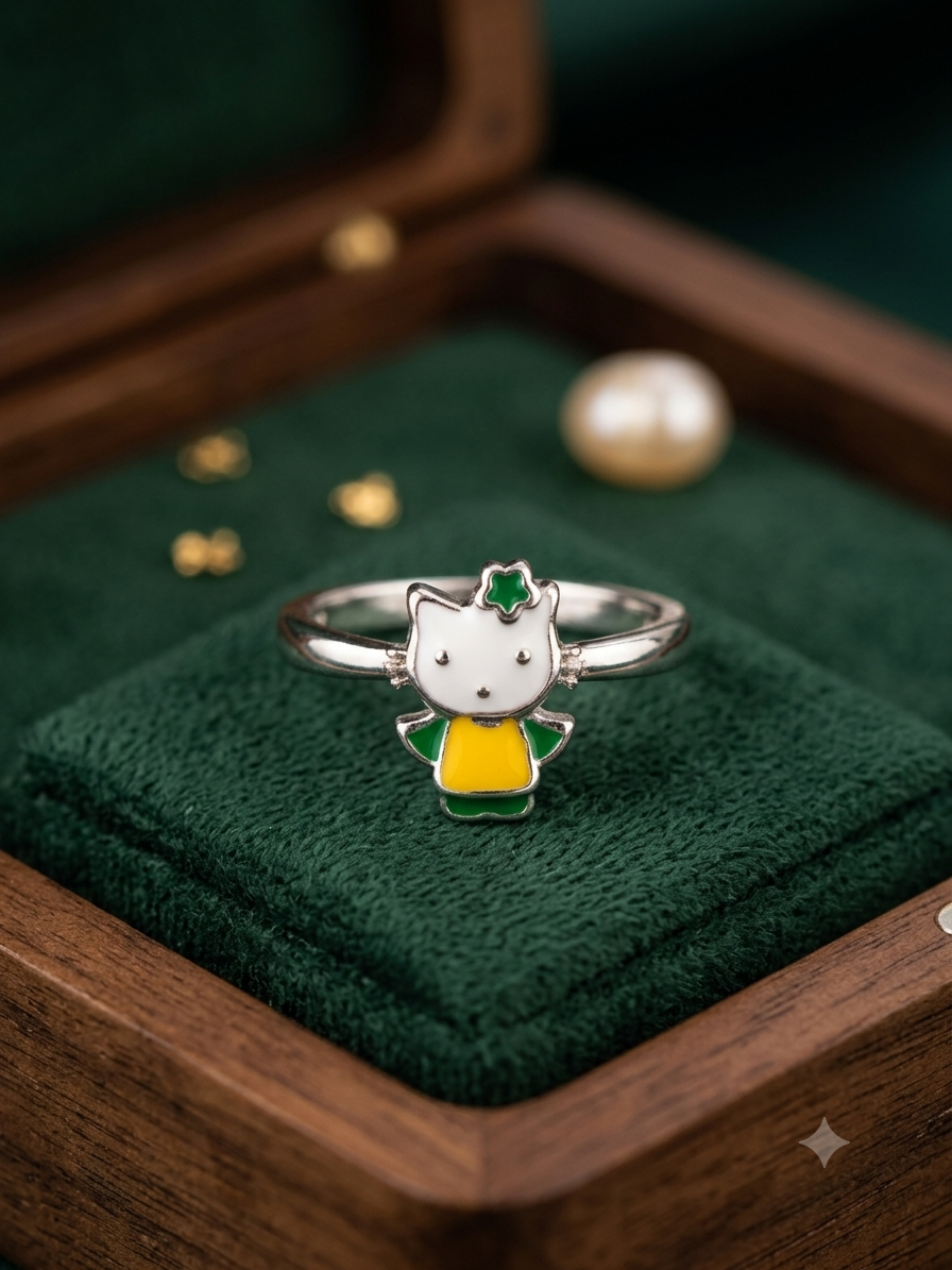 Silveria hello kitty yellow ring