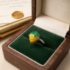 Silveria yellow strawberry ring