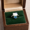 Silveria cute blue kitty ring