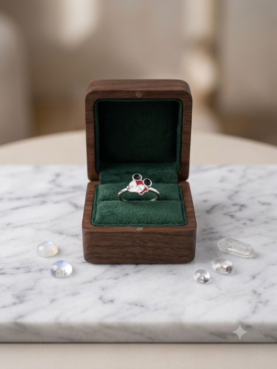 Silveria mickey mouse ring