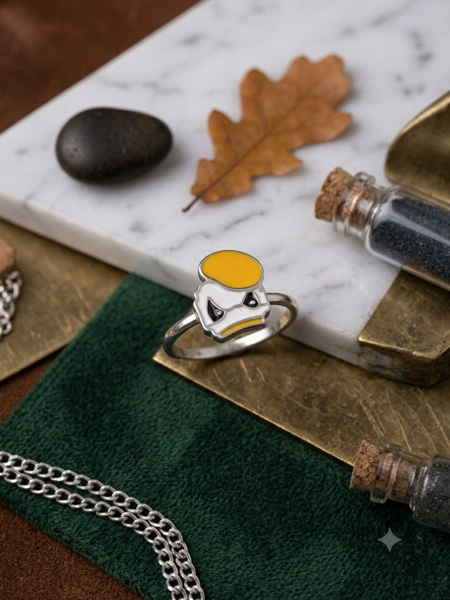 Silveria unique cartoon ring