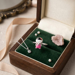 Silveria cute girl kids ring