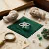 Silveria green doll kids ring