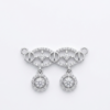 Silver Modern Double Vati Mangalsutra Pendant