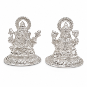 Silver Ganesha Lakshmi Idols | Premium Gifting