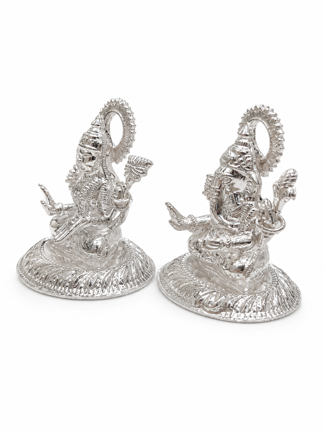 Silver Ganesha Lakshmi Idols | Premium Gifting - Image 2