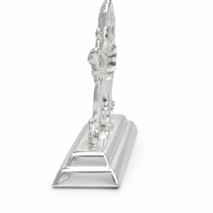 Alternative view of Silver Goddess Durga Idol | Sherawali Mata Murti | Silveria