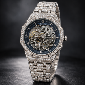 Silver 925 Automatic Elegance Blue Dial Watch For Men | Silveria