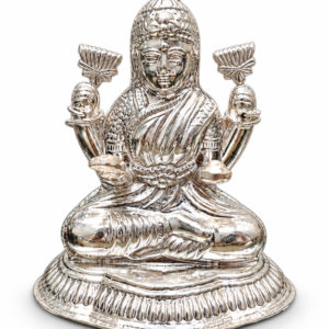 Premium 925 Pure Silver Seated Goddess Lakshmi Idol