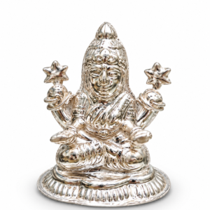 Premium 925 Pure Silver Seated Goddess Lakshmi Idol Small